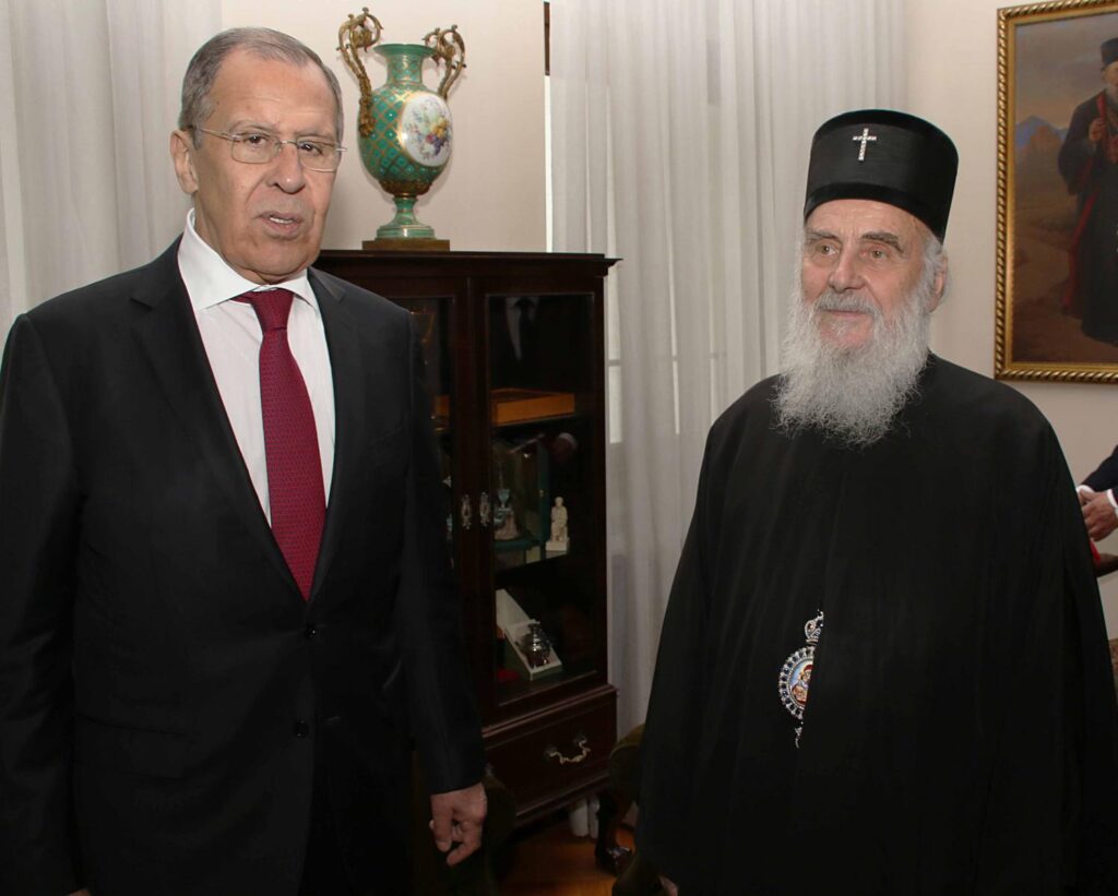 Meeting of Patriarch Irinej with Mr. Lavrov, Minister of Foreign Affairs of the Russian Federation