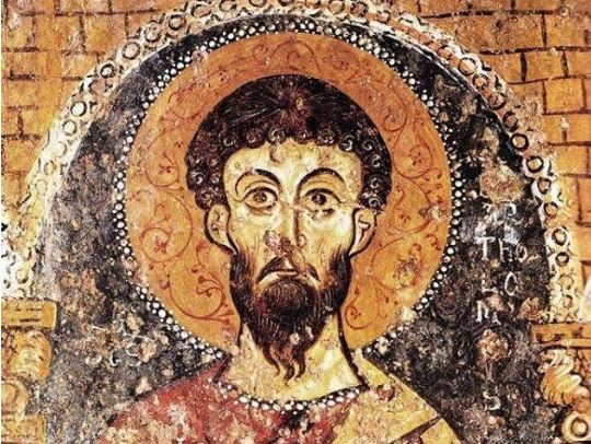 Ο Απόστολος Βαρθολομαίος όπως απεικονίστηκε τον 13ο αι.