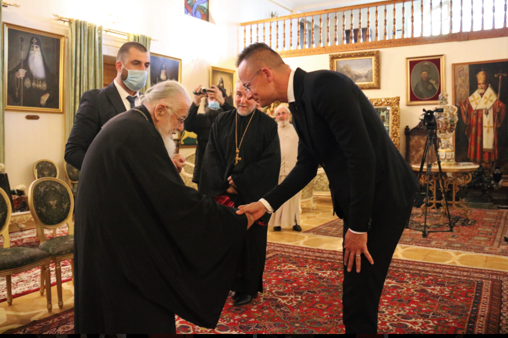 სრულიად საქართველოს კათოლიკოს-პატრიარქი უნგრეთის საგარეო საქმეთა მინისტრს შეხვდა