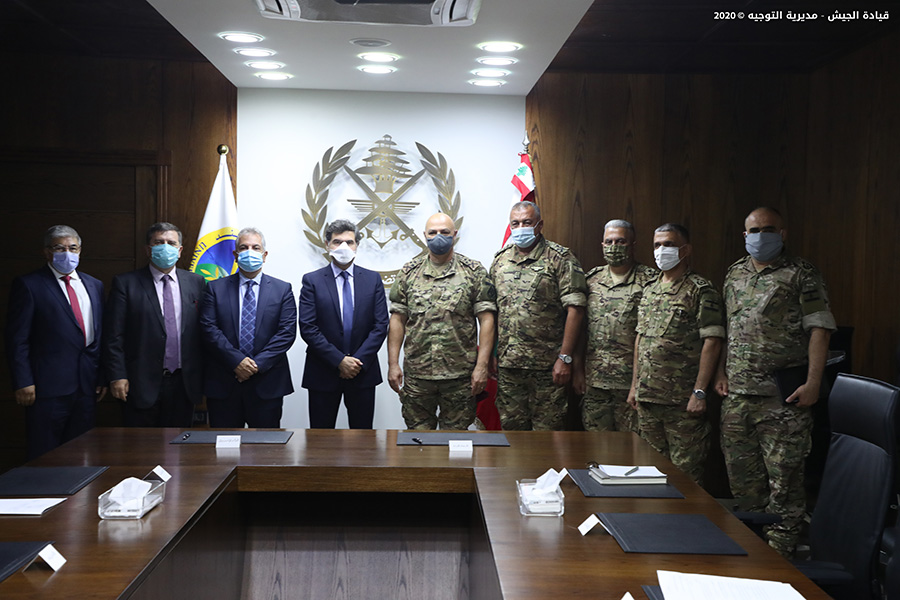 تم قبل ظهر اليوم في قيادة الجيش ـــ اليرزة توقيع اتفاقية تعاون بين الجيش اللبناني وجامعة البلمند