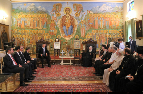 Patriarch of Georgia receives Hungarian FM Szijjártó