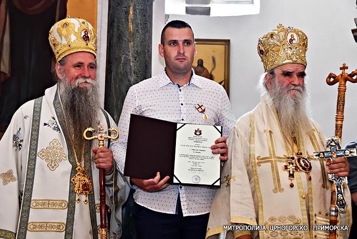 SERBIAN CHURCH HONORS MONTENEGRIN CONSTRUCTION WORKER WHO REFUSED TO DEMOLISH MONASTERY PROPERTY