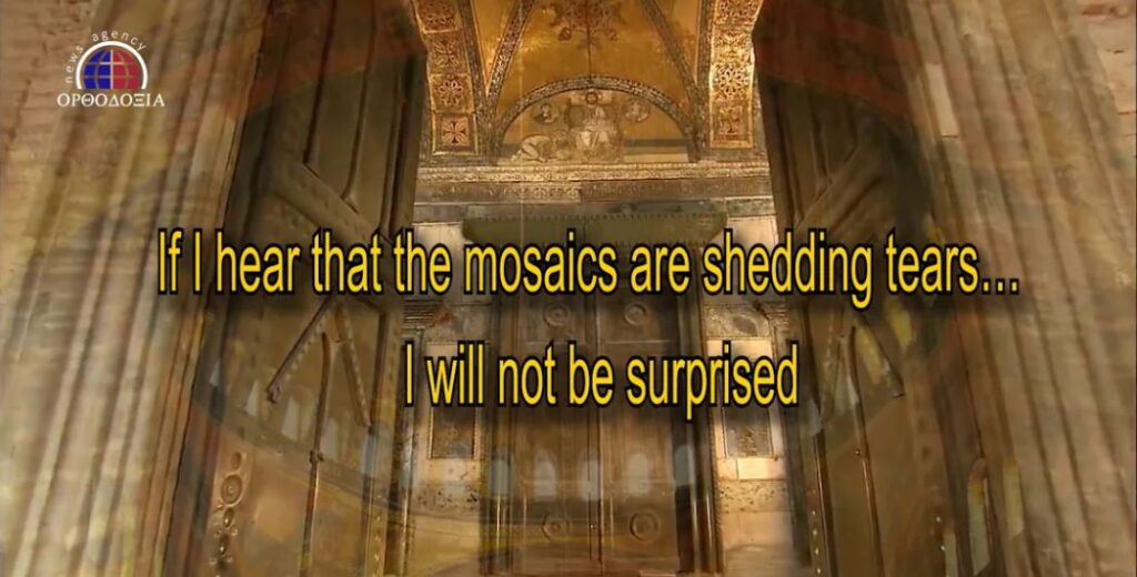 If I hear that the mosaics are shedding tears… I will not be surprised – (VIDEO)