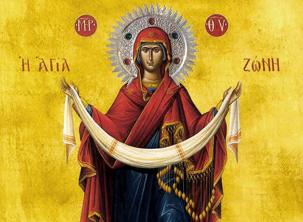 Church commemorates placing of the Honorable Sash of the Most Holy Theotokos