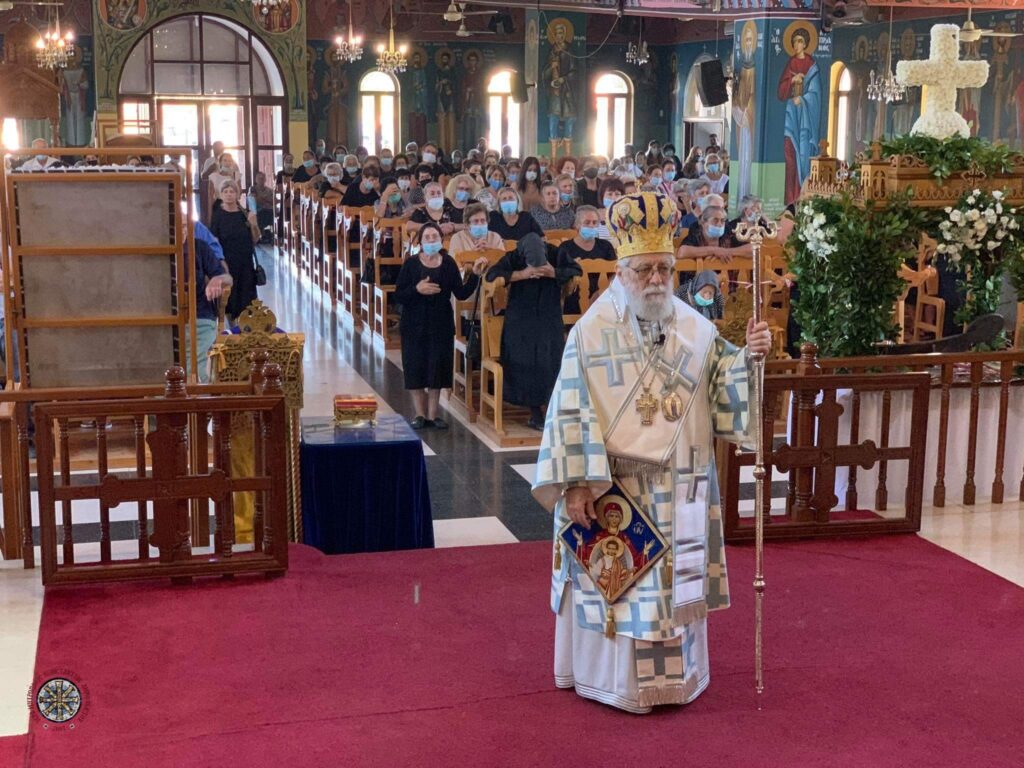 Πανηγυρική Θεία Λειτουργία στον Ιερό Ναό Παναγίας Ελεούσης στο Λιοπέτρι
