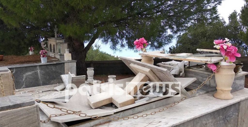 Ζημιές σε τάφους στην Ηλεία από την κακοκαιρία