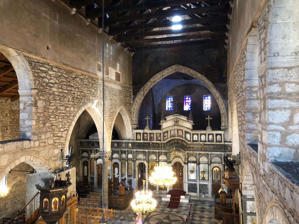 Greek culture minister tours historic St. Paraskevi cathedral in Halkida