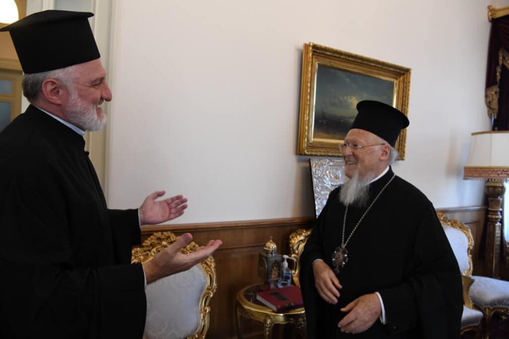 Ecumenical Patriarch receives Archbishop of America; refers to Hagia Sophia