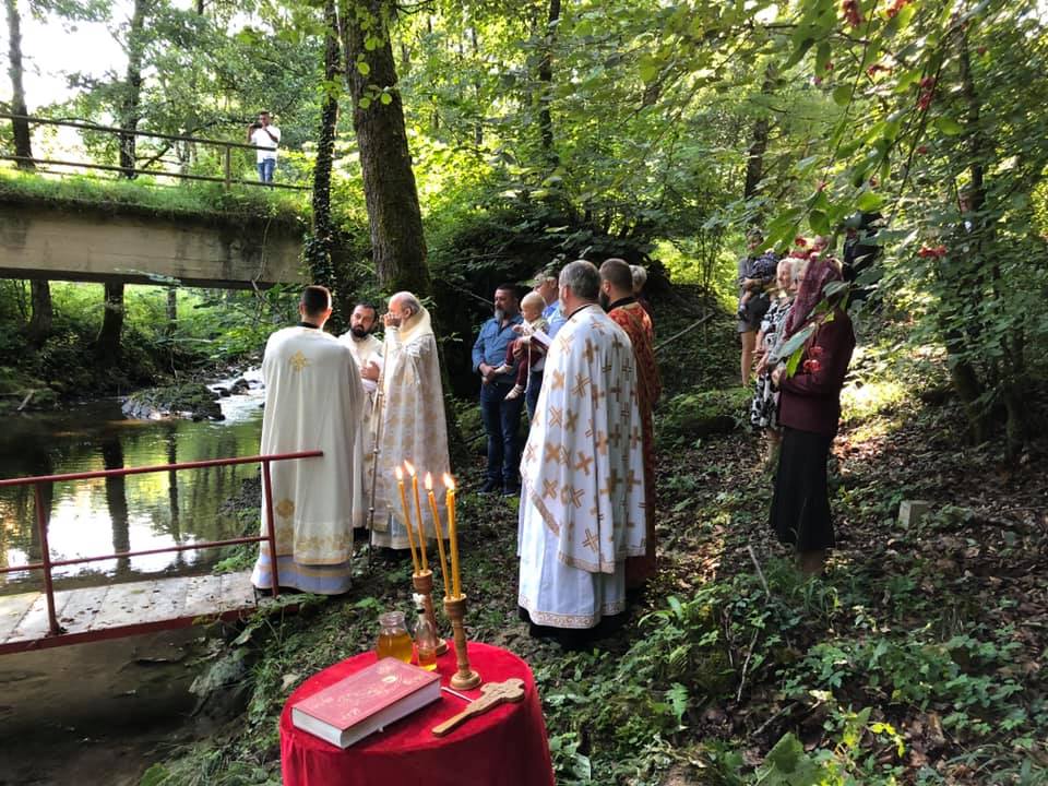 Holy Liturgy and Baptism in Pakra monastery
