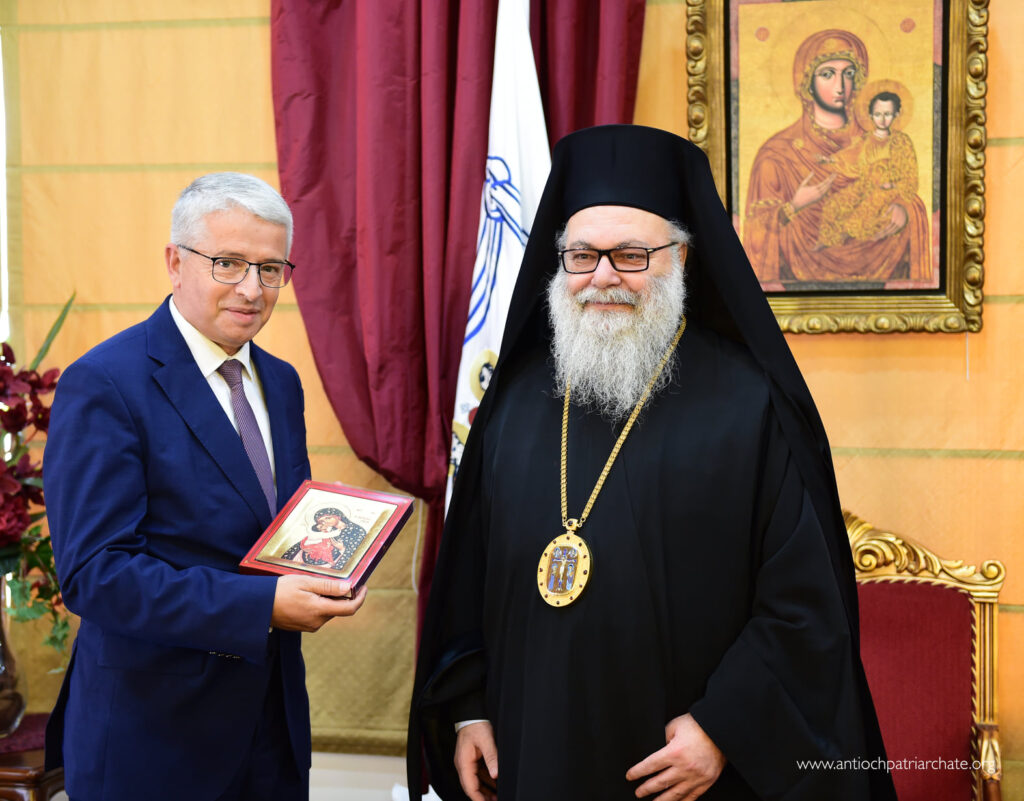 Patriarch John X Receives Albanian Minister of Interior