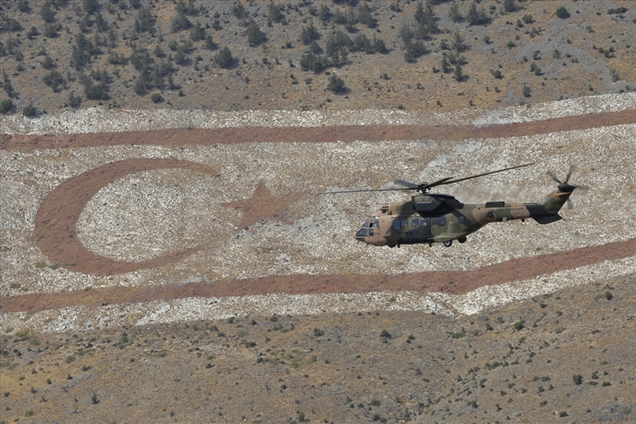 Turkish military exercise in occupied areas of Cyprus