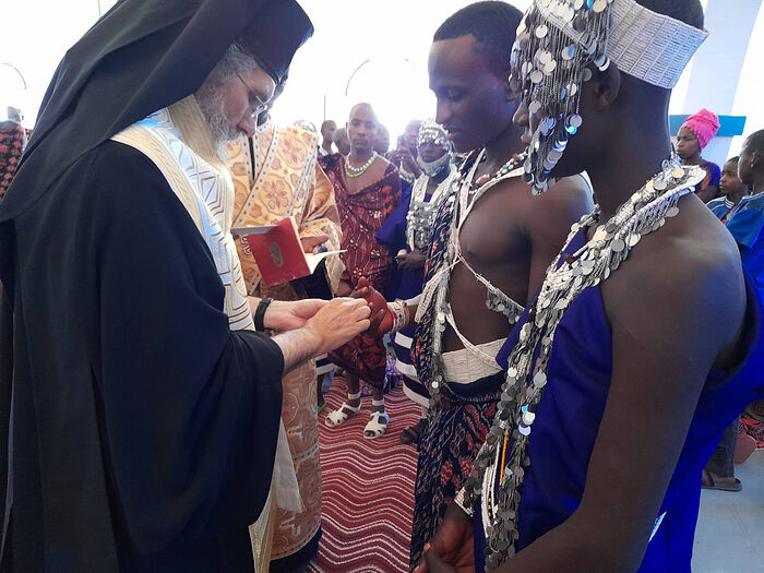 MASS ORTHODOX WEDDING SERVED FOR MAASAI TRIBE IN TANZANIA