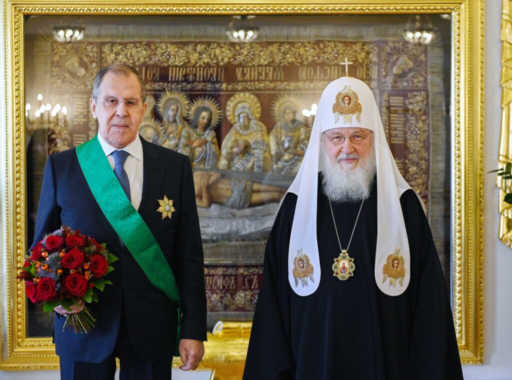Patriarch Kirill awards Lavrov the church order of Glory and Honor
