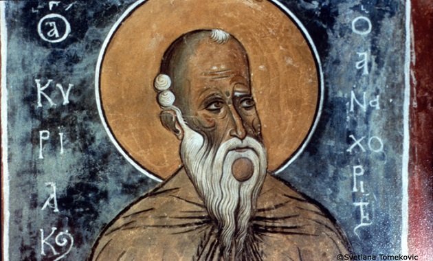 Feast day of Cyriacus, the Hermit of Palestine