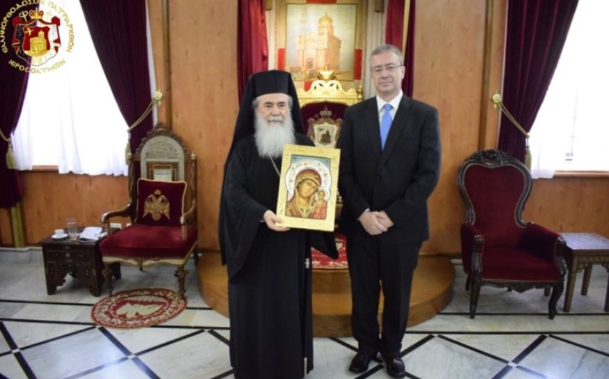 The new Consul General of Greece in Jerusalem visits the Patriarchate