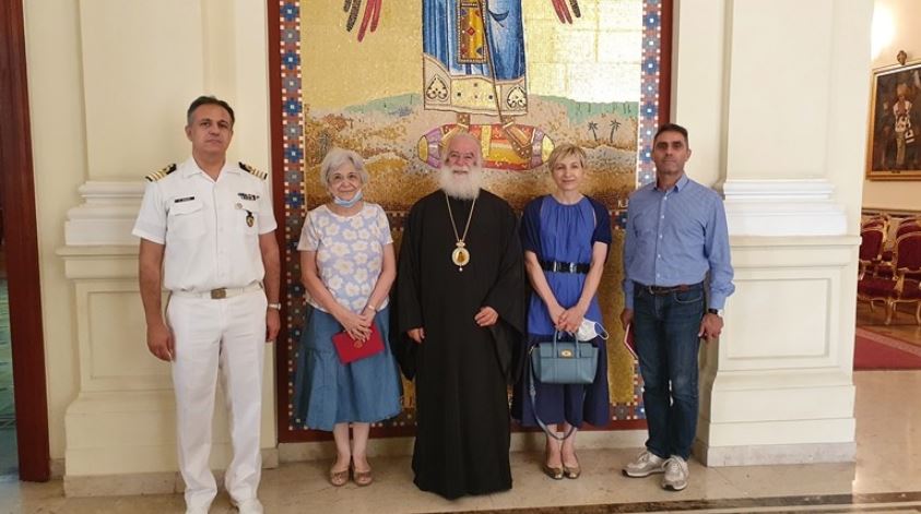 The Alexandrian Primate meets with the Defense Attache of Greece