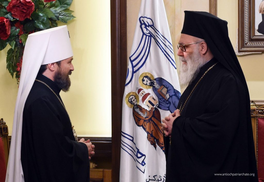 A Russian Church delegation at the Patriarchate in Damascus