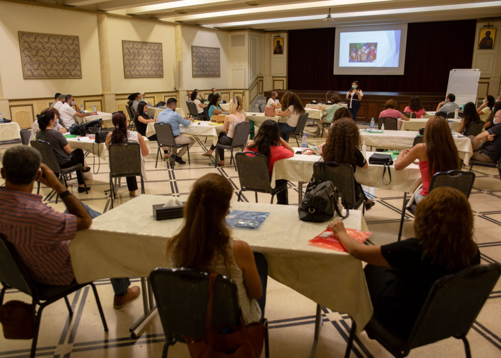 The Middle East Council of Churches organizes a training session for teachers in Damascus