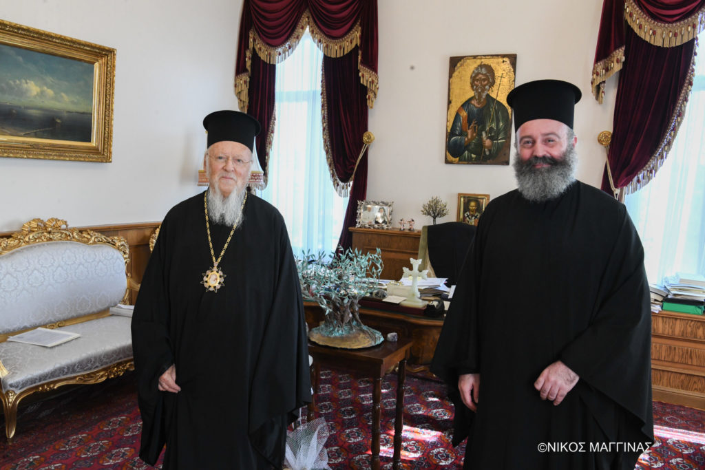 Archbishop Makarios of Australia meets with Ecumenical Patriarch Bartholomew
