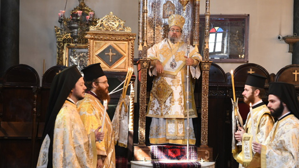 Ο Μητροπολίτης Ικονίου στη γιορτή του πρώτου Επισκόπου Βυζαντίου