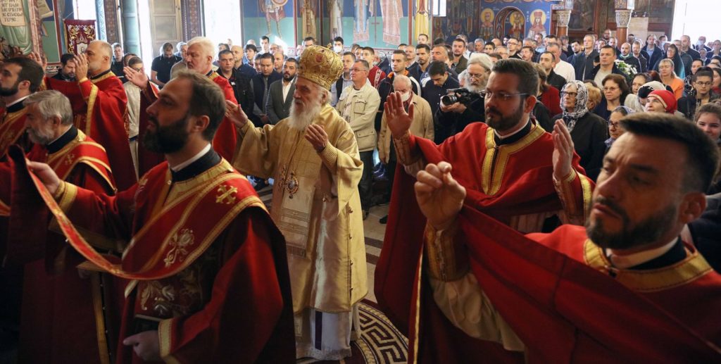 Serbian Patriarch celebrated the Holy Hierarchal Liturgy in the church of St. John Vladimir Belgrade’s district Medakovic