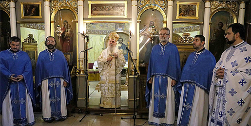 His Holiness celebrated in the Ascension church in Belgrade