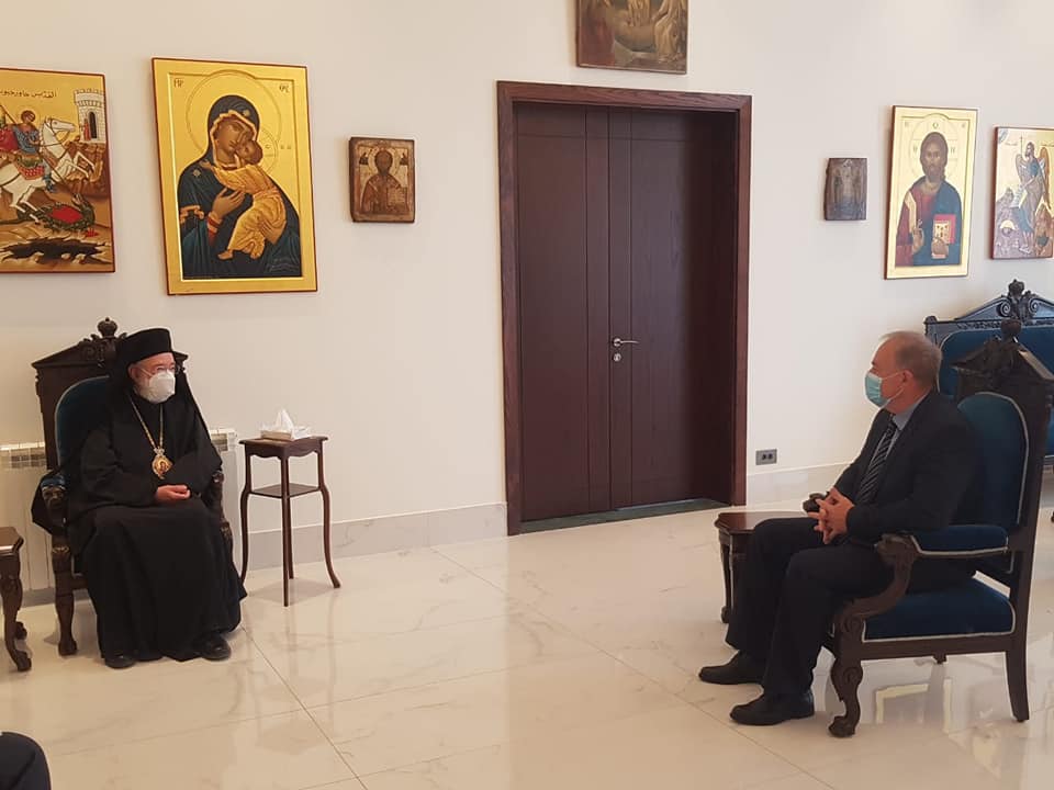Metropolitan Elias of Beirut received the newly appointed Russian ambassador to Lebanon
