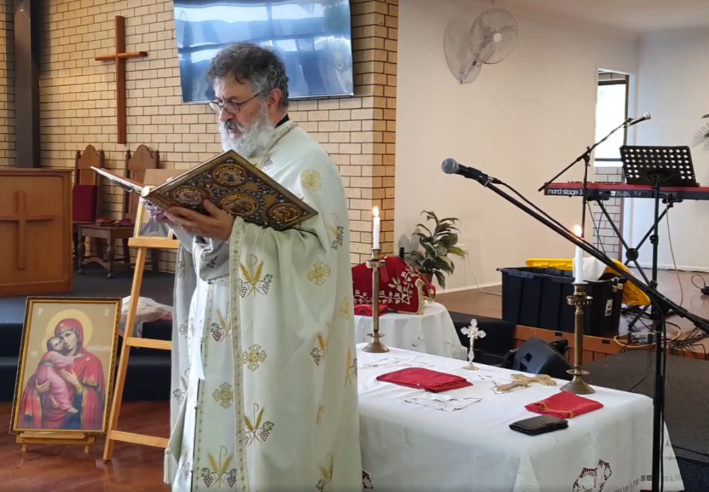 Sermon and Gospel reading by Father Timothy Evangelinidis of the Greek Orthodox Archdiocese of Australia in Queensland