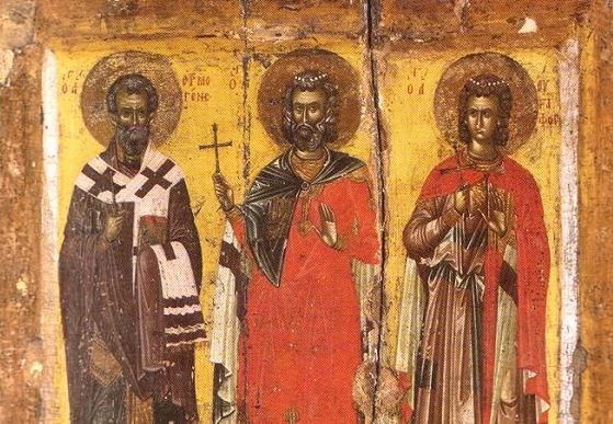 Feast day of Holy Martyrs Menas, Hermogenes, and Eugraphus
