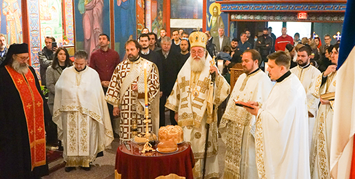 The Feast Day of Saint Mardarije in the monastery of Saint Sava