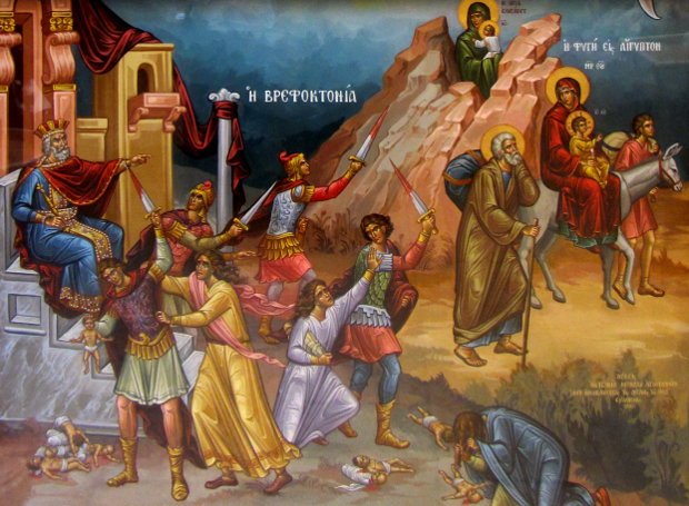 Feast day of 14,000 infants, the Holy Innocents of Bethlehem