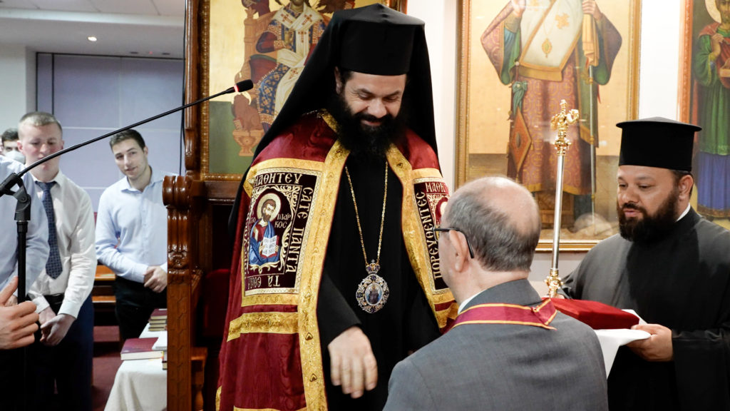 The Holy Archdiocese of Australia honours Mr Vassilis Koditsis