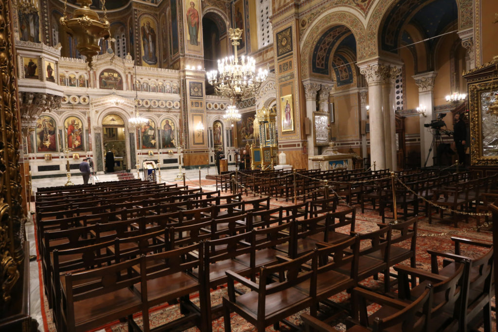 Greek govt allows places of worship to reopen with the presence of faithful; public distancing measures still imposed
