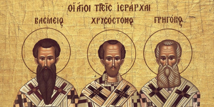 Feast Day of Three Hierarchs today; celebration of Greek letters, learning