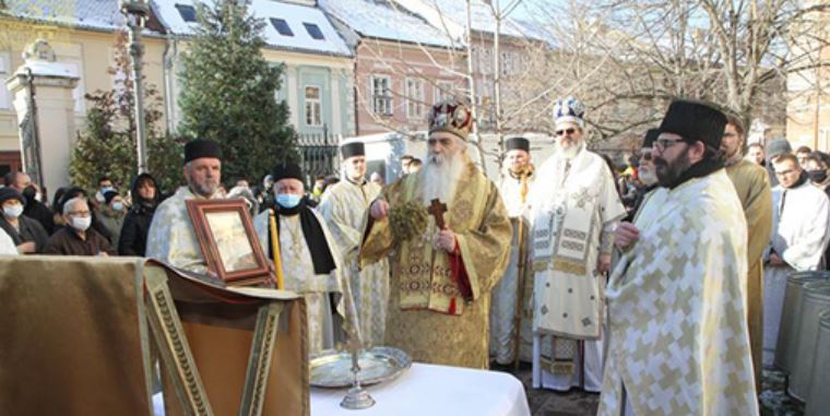 The Feast of Theophany in the Cathedral church in Novi Sad