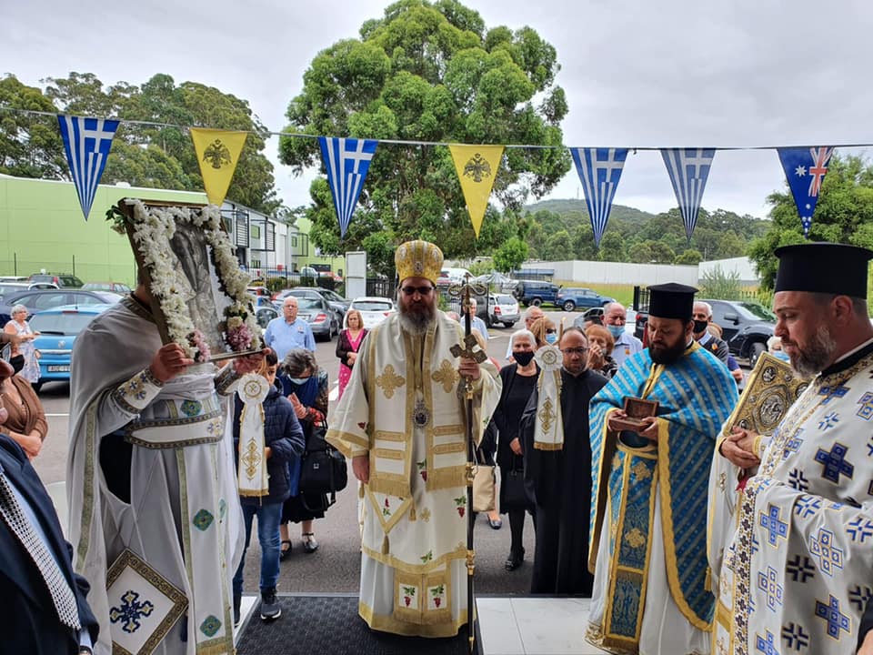 Greek Orthodox Archdiocese of Australia – Archdiocesan District of Perth: His Grace Bishop Elpidios of Kyaneon visited the Parish of St Haralambos in the Central Coast of NSW
