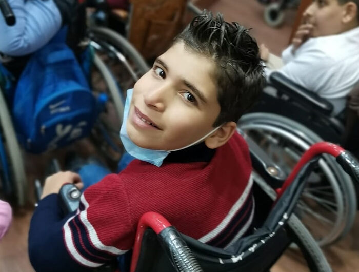 RUSSIAN CHURCH GIVES WHEELCHAIRS AND GIFTS TO DISABLED CHILDREN IN DAMASCUS