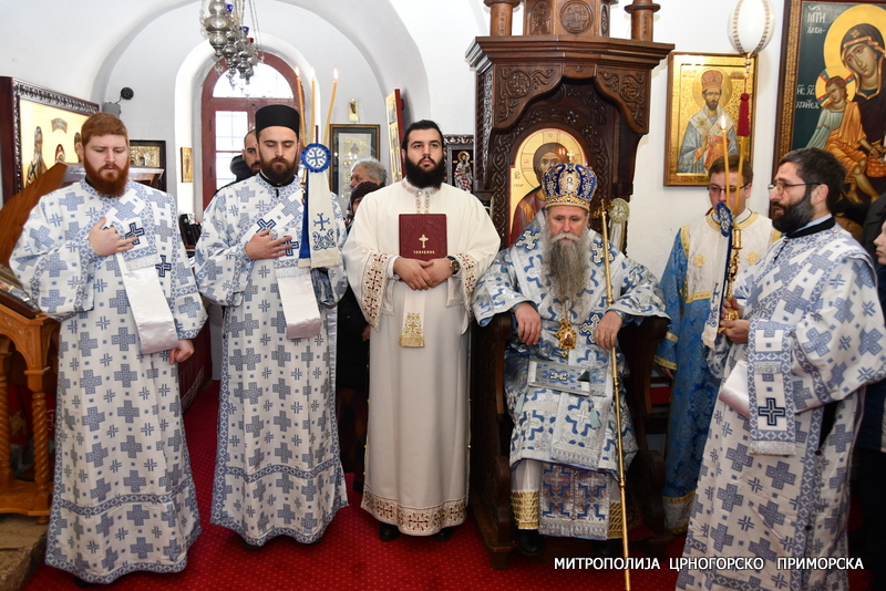 Bishop of Niksic officiated at services at historic Cetinje Monastery