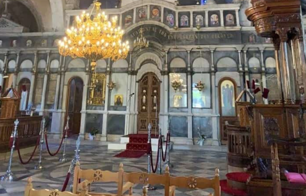 Church of Agia Paraskevi in Chalkida is being restored