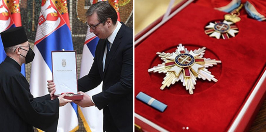 The Faculty of Orthodox Theology of the University of Belgrade awarded the Sretenje Order of the first degree