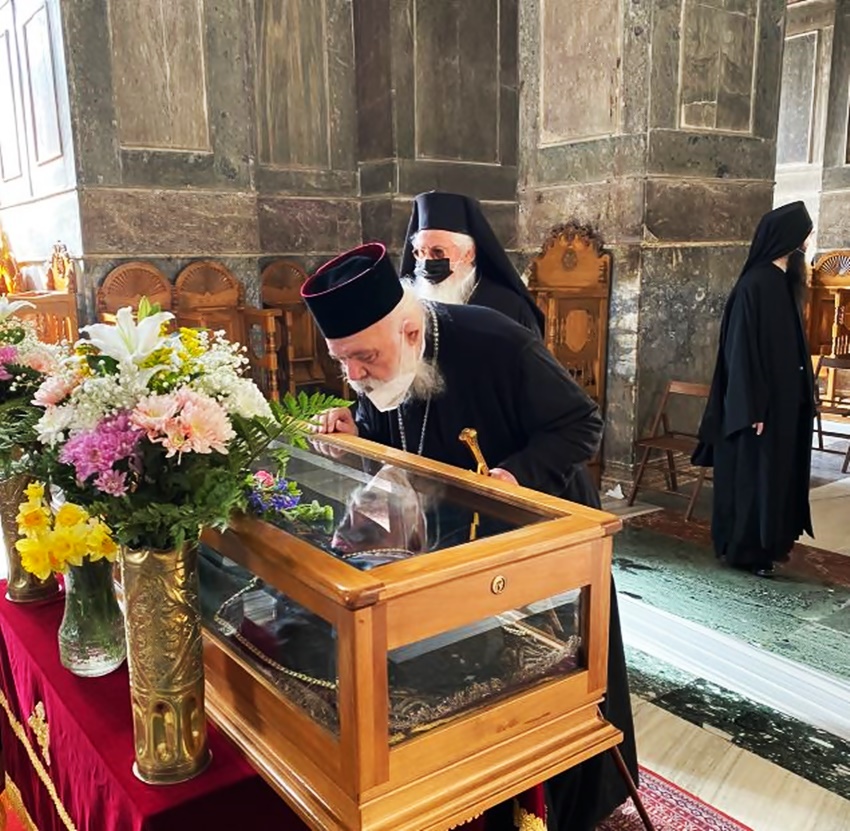 Ο Αρχιεπίσκοπος προσκύνησε το Ιερό Λείψανο του Προστάτη του