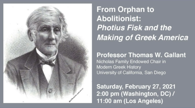 From Orphan to Abolitionist: Photius Fisk and the Making of Greek America