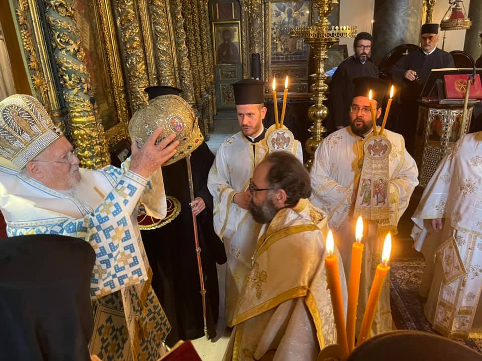 Ecumenical Patriarch of Constantinople Bartholomew I ordains new Metropolitan of France, Dimitrios