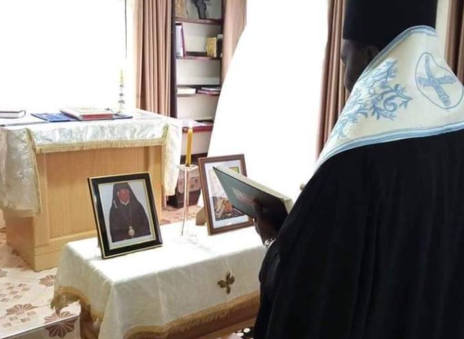 Trisagion prayer service for repose of soul of Metropolitan of Kampala Jonah held in Nairobi