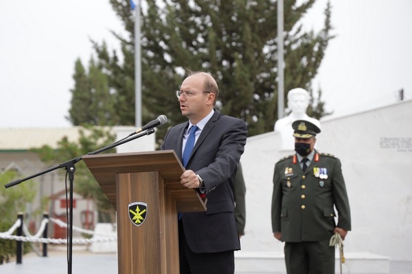 Χαιρετισμός Κύπριου Υπουργού Άμυνας στους εορτασμούς της Αγίας Βαρβάρας
