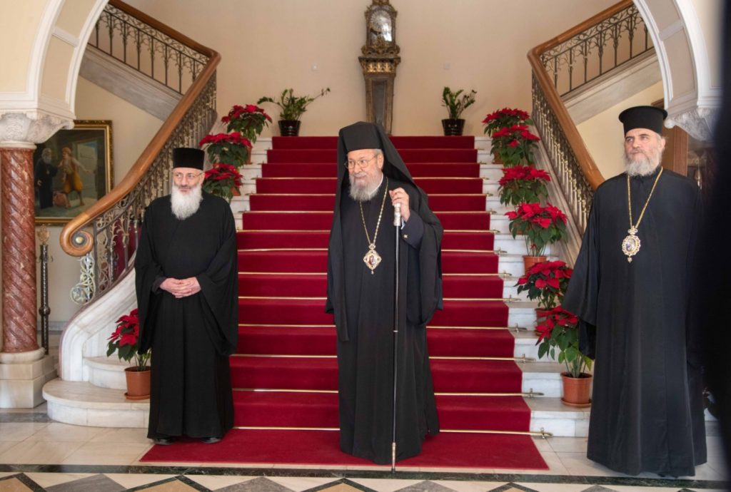 Χριστουγεννιάτικα κάλαντα στον Αρχιεπίσκοπο Κύπρου