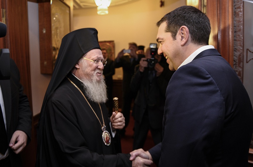 Επικοινωνία Αλέξη Τσίπρα με τον Οικουμενικό Πατριάρχη