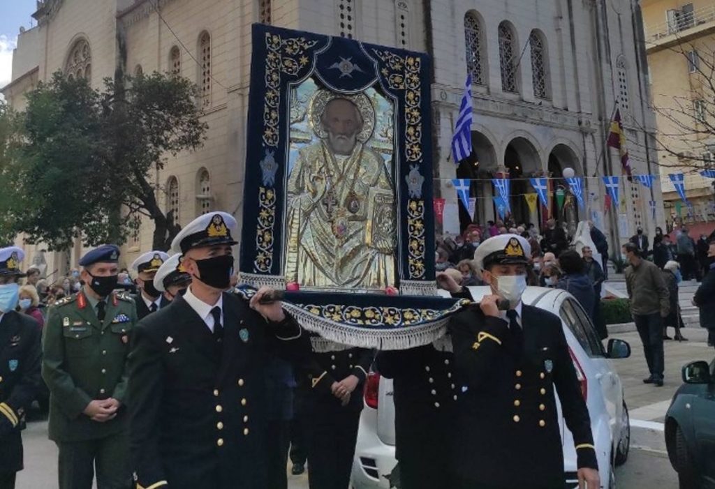 Λιτάνευση Ιεράς Εικόνος και Ιερών Λειψάνων του Αγίου Νικολάου στην Χαλκίδα