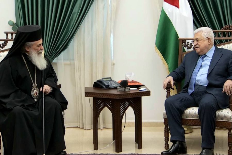 Patriarch of Jerusalem received by Palestinian territories’ president Abbas