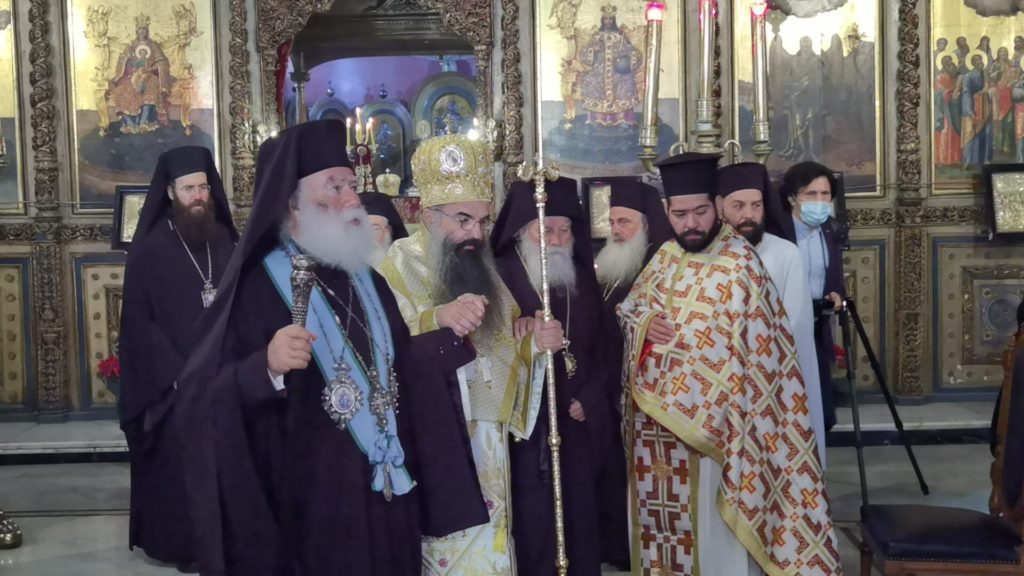Patriarch of Alexandria Theodoros II officiates at ordination of new Bishop of Constantianis Kosmas